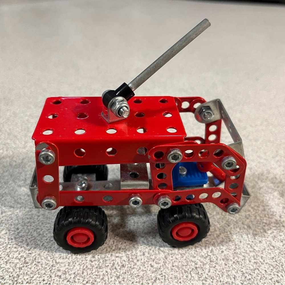 (2/$20) Red Metal Worx Fire Rescue Toy Vehicle